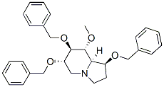 Indolizine, octahydro-8-methoxy-1,6,7-tris(phenylmethoxy)-, 1S-(1.alpha.,6.beta.,7.alpha.,8.beta.,8a.beta.)-|