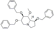 Indolizine, octahydro-8-methoxy-1,6,7-tris(phenylmethoxy)-, 1S-(1.alpha.,6.beta.,7.alpha.,8.beta.,8a.beta.)- 结构式