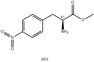 (S)-4-硝基苯基丙氨酸甲酯盐酸盐, 17193-40-7, 结构式