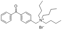 N-(4-[BENZOYL]BENZYL)-N,N,N-TRIBUTYLAMMONIUM BROMIDE 结构式