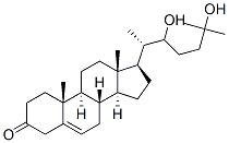 22,25-Dihydroxycholest-5-en-3-one Struktur