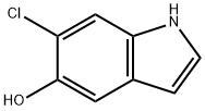 1H-Indol-5-ol,  6-chloro-, 172078-40-9, 结构式