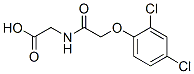 Glycine, N-((2,4-dichlorophenoxy)acetyl)- Structure