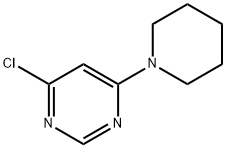 4-クロロ-6-(1-ピペリジニル)ピリミジン 化学構造式