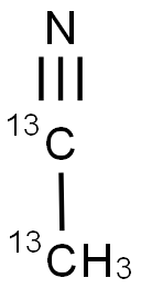 甲基氰-13C2 结构式