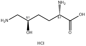 (5R)-5-羟基-L-赖氨酸 二盐酸盐 一水合物, 172213-74-0, 结构式