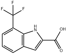 7-(trifluoromethyl)-1H-indole-2-carboxylic acid,172216-98-7,结构式