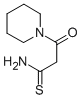 3-OXO-3-PIPERIDIN-1-YLPROPANETHIOAMIDE 化学構造式