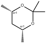 2,2,4,6-tetramethyl-1,3-dioxane 化学構造式