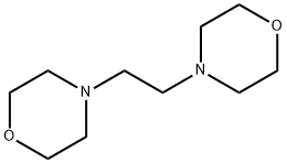 4,4'-(ethane-1,2-diyl)bismorpholine Struktur