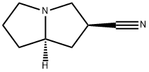 1H-Pyrrolizine-2-carbonitrile,hexahydro-,(2S-trans)-(9CI) Structure