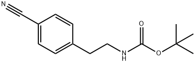 2-(4-CYANO-PHENYL)-N-BOC-ETHYLAMINE Struktur