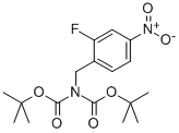 N,N-DI-T-BOC-(2-FLUORO-4-NITROPHENYL)METHANAMINE 结构式