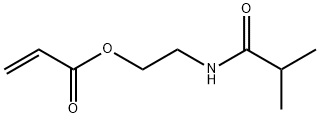2-Propenoic  acid,  2-[(2-methyl-1-oxopropyl)amino]ethyl  ester Struktur