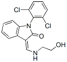 (3Z)-1-(2,6-dichlorophenyl)-3-[(2-hydroxyethylamino)methylidene]indol- 2-one,172371-95-8,结构式