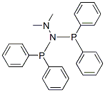 1,1-Bis(diphenylphosphino)-2,2-dimethylhydrazine Structure