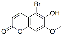 5-bromo-6-hydroxy-7-methoxy-chromen-2-one 结构式