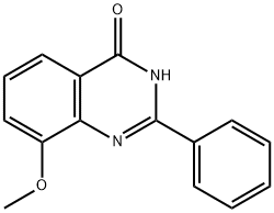 4(1H)-Quinazolinone,  8-methoxy-2-phenyl-  (9CI) 化学構造式