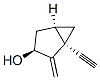 Bicyclo[3.1.0]hexan-3-ol, 1-ethynyl-2-methylene-, [1S-(1alpha,3beta,5alpha)]- (9CI) 化学構造式