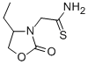 3-Oxazolidineethanethioamide, 4-ethyl-2-oxo- 化学構造式