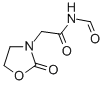 3-Oxazolidineacetamide, N-formyl-2-oxo- 化学構造式