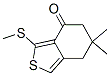 6,6-dimethyl-3-(methylthio)-4,5,6,7-tetrahydrobenzo[c]thiophen-4-one Struktur