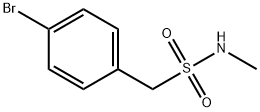 1-(4-bromophenyl)-N-methylmethanesulfonamide Struktur