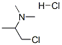 2-氯-1-甲基乙基(二甲基)胺盐酸盐,17256-39-2,结构式
