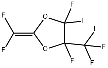 2-(difluoromethylene)-4,4,5-trifluoro-5-(trifluoromethyl)-1,3-dioxolane Struktur