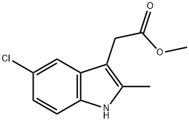 METHYL (5-CHLORO-2-METHYL-1H-INDOL-3-YL)ACETATE Struktur