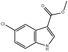 5-クロロ-1H-インドール-3-カルボン酸メチルエステル 化学構造式