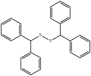 Disulfide, bis(diphenylmethyl) Structure