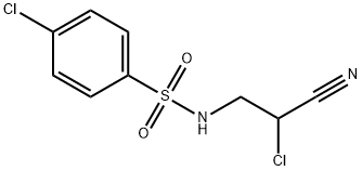 4-氯-N-(2-氯-2-氰基乙基)-苯磺酰胺, 17260-63-8, 结构式