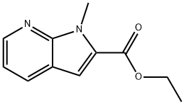 1H-Pyrrolo[2,3-b]pyridine-2-carboxylic acid, 1-Methyl-, ethyl ester,172648-34-9,结构式