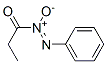 Diazene,  (1-oxopropyl)phenyl-,  2-oxide  (9CI) 化学構造式