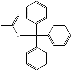 TRIPHENYLMETHANETHIOL ACETATE 化学構造式