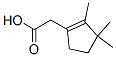 2,3,3-Trimethylcyclopenta-1-ene-1-acetic acid 结构式