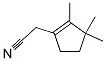 (2,3,3-トリメチル-1-シクロペンテニル)アセトニトリル 化学構造式