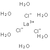 塩化ランタン(III)六水和物 化学構造式