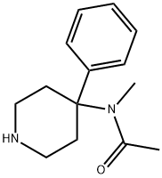 AcetaMide, N-Methyl-N-(4-phenyl-4-piperidinyl)- Structure