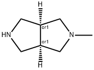 Pyrrolo[3,4-c]pyrrole, octahydro-2-methyl-, cis- (9CI) Structure