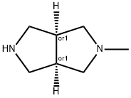 Pyrrolo[3,4-c]pyrrole, octahydro-2-methyl-, cis- (9CI) Struktur