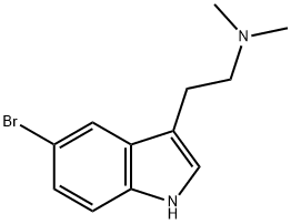 5-ブロモ-3-[2-(N,N-ジメチルアミノ)エチル]-1H-インドール 化学構造式