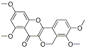 3,4,8,10-Tetramethoxy[2]benzopyrano[4,3-b][1]benzopyran-7(5H)-one Structure