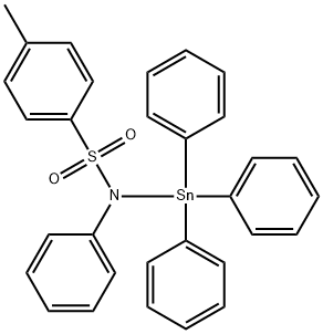 N-Triphenyltin-p-toluenesulfonanilide 结构式