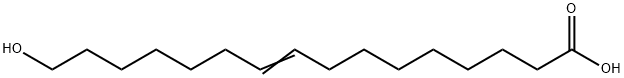 16-hydroxyhexadec-9-enoic acid Structure