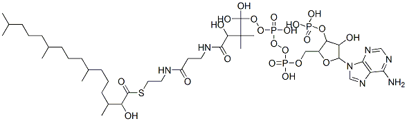 α-ヒドロキシフィタノイルCoA 化学構造式