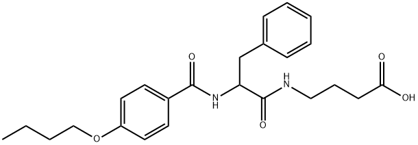 4-[[2-[(4-butoxybenzoyl)amino]-3-phenyl-propanoyl]amino]butanoic acid,172798-63-9,结构式