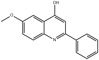 4-HYDROXY-6-METHOXY-2-PHENYLQUINOLINE,17282-70-1,结构式