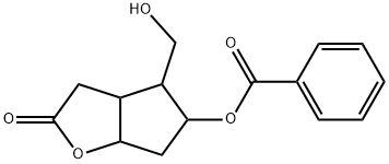 4-(羟基甲基)-2-氧代六氢-2H-环戊二烯并[B]呋喃-5-基苯甲酸酯 结构式